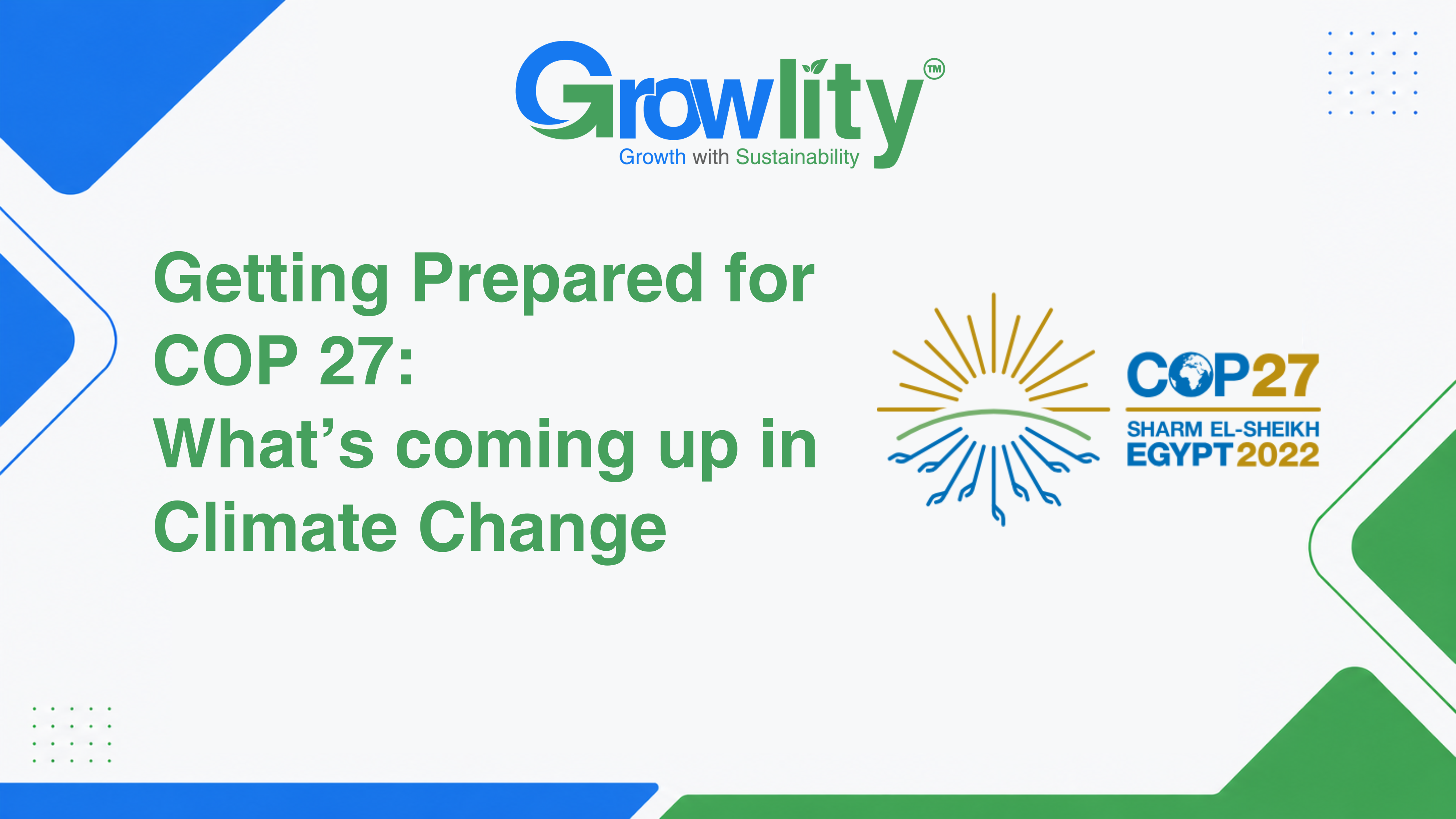 Getting Prepared for COP27: